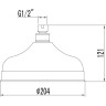 Верхний душ LEMARK LM8989C 204 мм