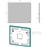 Зеркало LEMARK ECOSMO 90х80 см